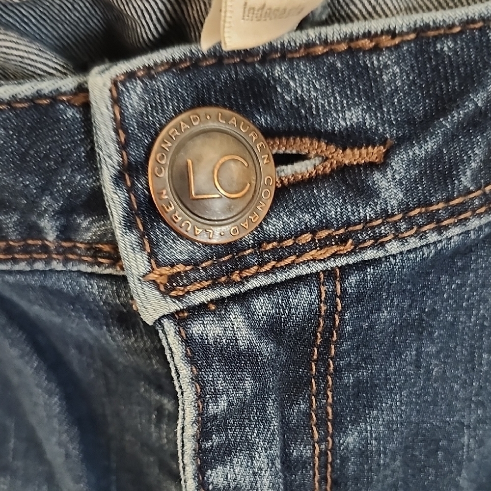 LC Lauren Conrad Blue Skinny Jeans Classic Fit - Picture 3 of 8